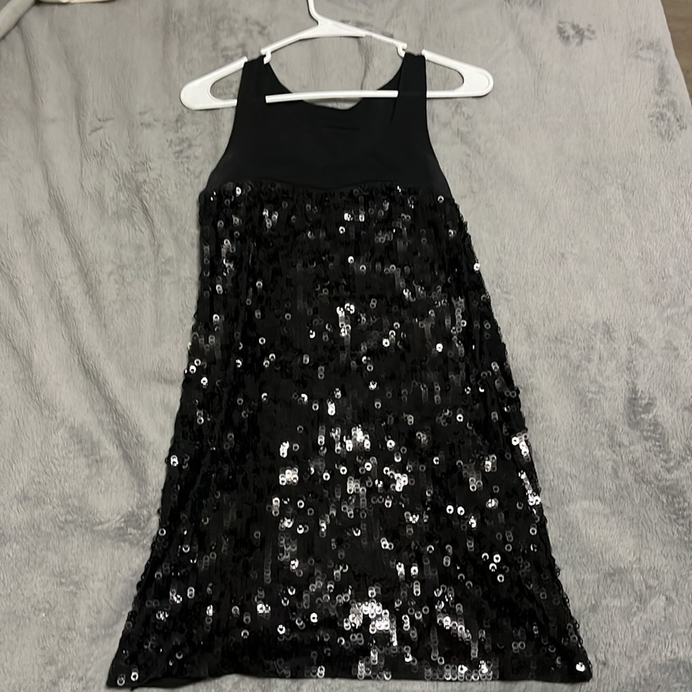 Express Black Sequin Dress